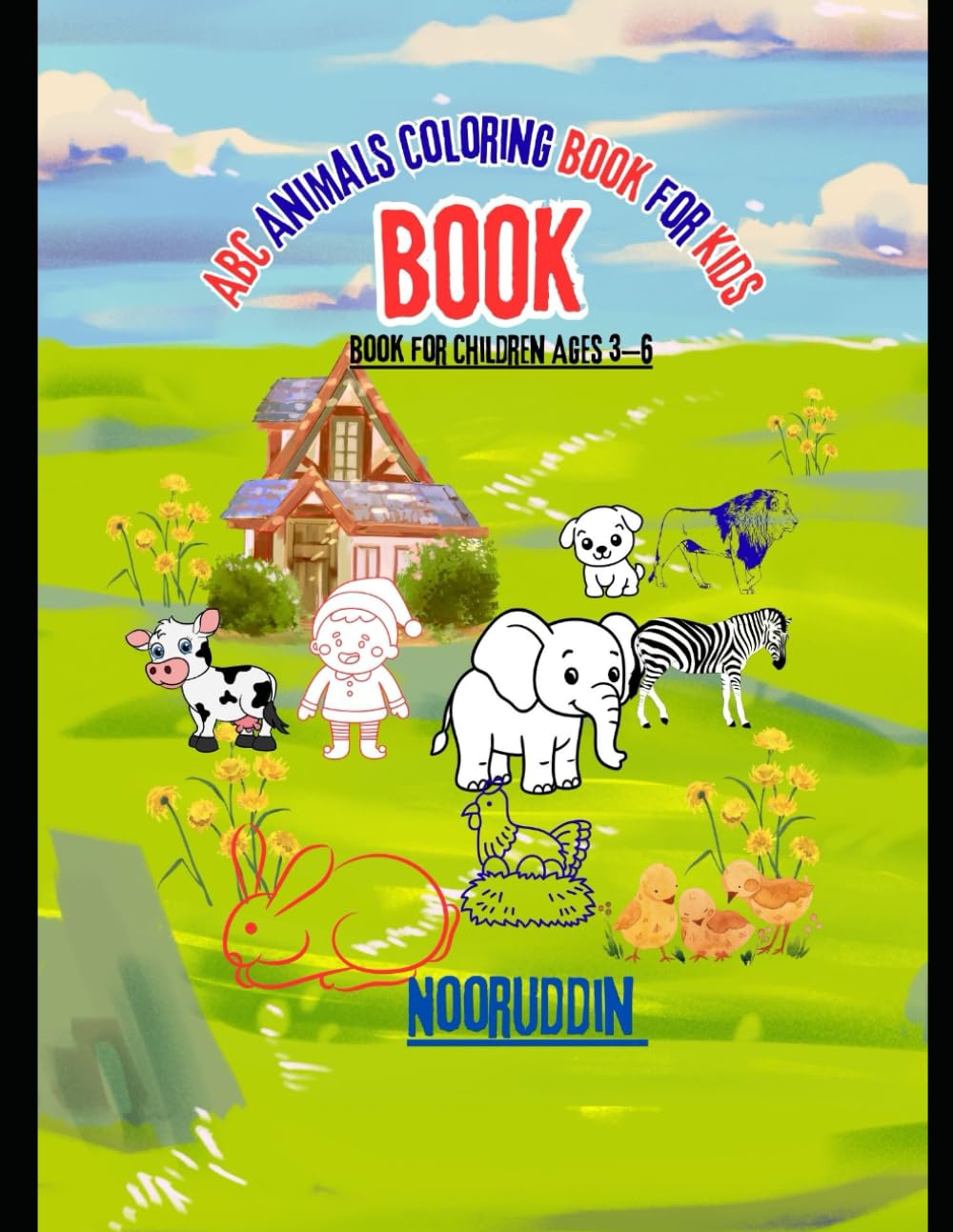 ABC Animals Coloring Book for Kids: A Fun and Easy Alphabet Coloring Book for Children Ages 3–6