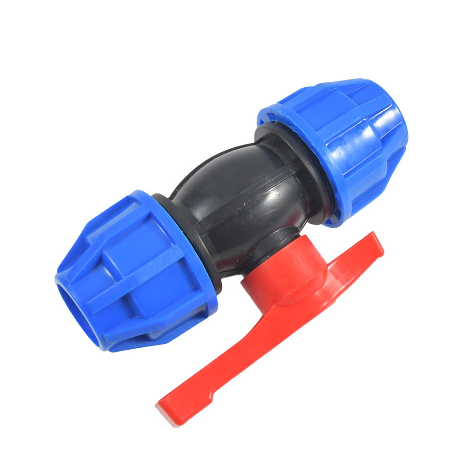 Connecteur rapide PE 25mm avec vanne étanche pour contrôle de débit d'eau