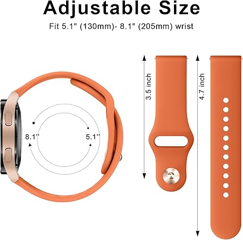 Miniatura 4 de Meliya Correas compatibles con Samsung Galaxy Watch Active 2 Band de 1.575 pulgadas, 1.732 pulgadas, Galaxy Watch Active, correa de repuesto