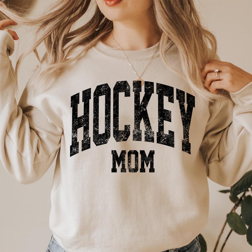 Personalized Hockey Mom Shirt, Custom Sport Mom Shirt, Medium, Unisex, Short Sleeve, T-Shirt, Cotton, Crew Neck, Classic Fit, Winter, Standard Length - Image 6