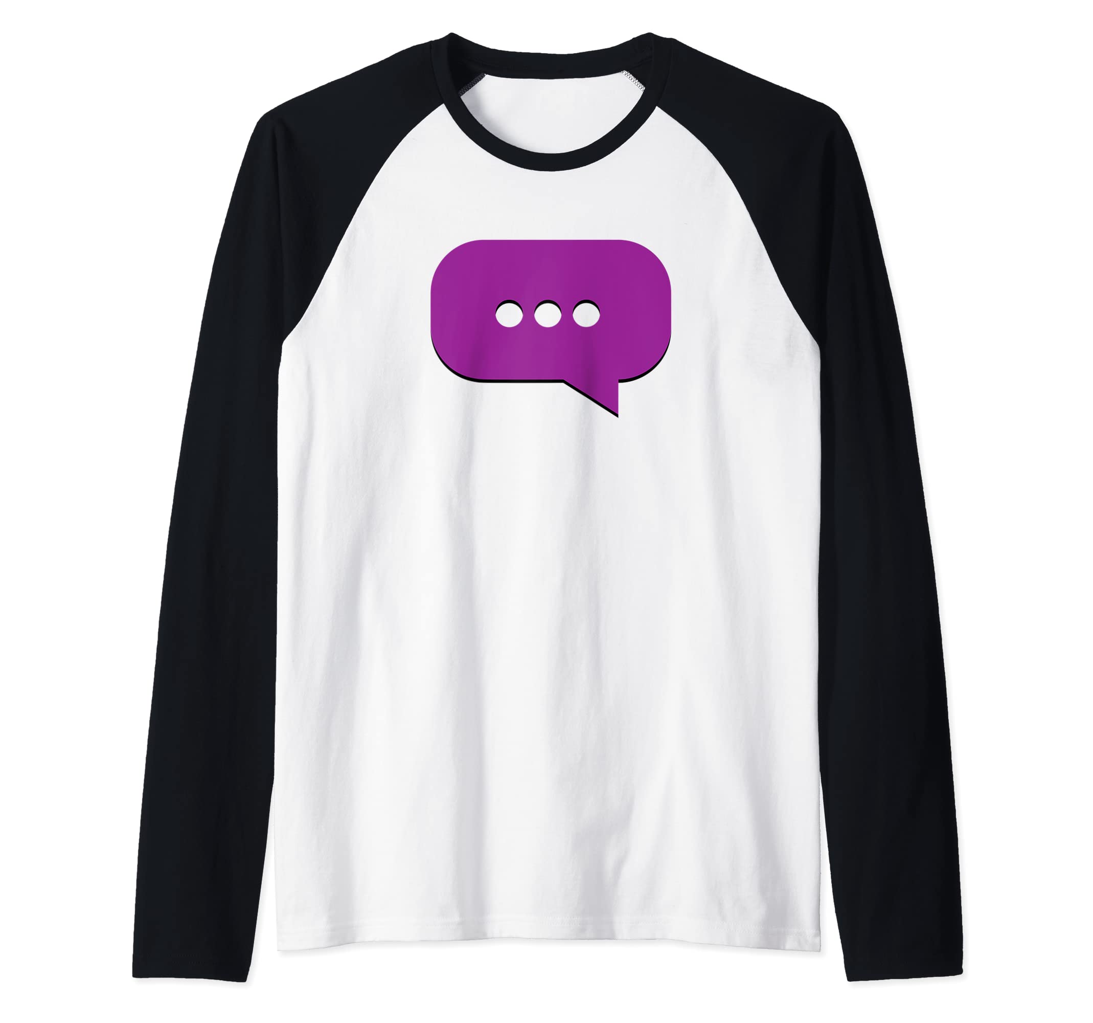 Typing Message Icon For Phone Obsessed Teens Raglan Baseball Tee