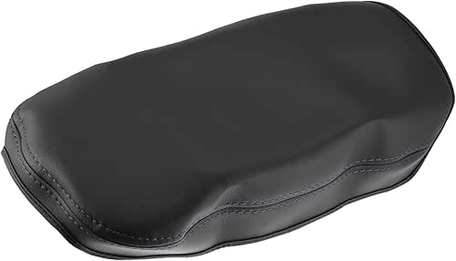 Black Faux Leather Center Console Cover Pad Armrest Protector Cover