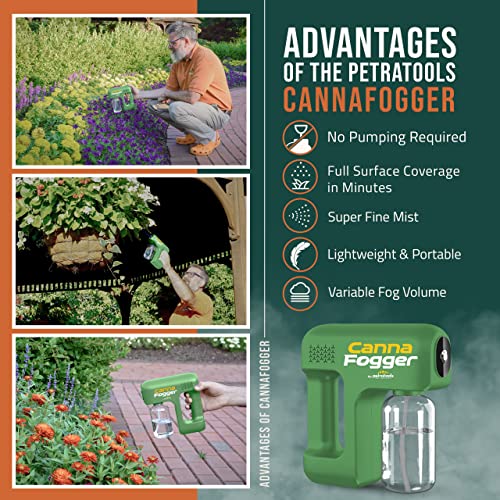 Petra Cannafogger (New Mini Fogger) Battery Plant Mister - Plant Spray Bottle, Spray Bottle For Plants, Water Mister Sprayer For Pest Control, Spider Mites Spray For Indoor Plants & Outdoor Plants #TOP3