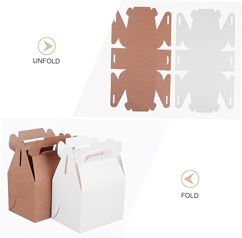 Miniatura 3 de Hohopeti 10 Pcs cake kraft paper Food Treat Case Cupcake Carriers Holder cupcake cases cupcake container Muffin container Donuts container candy