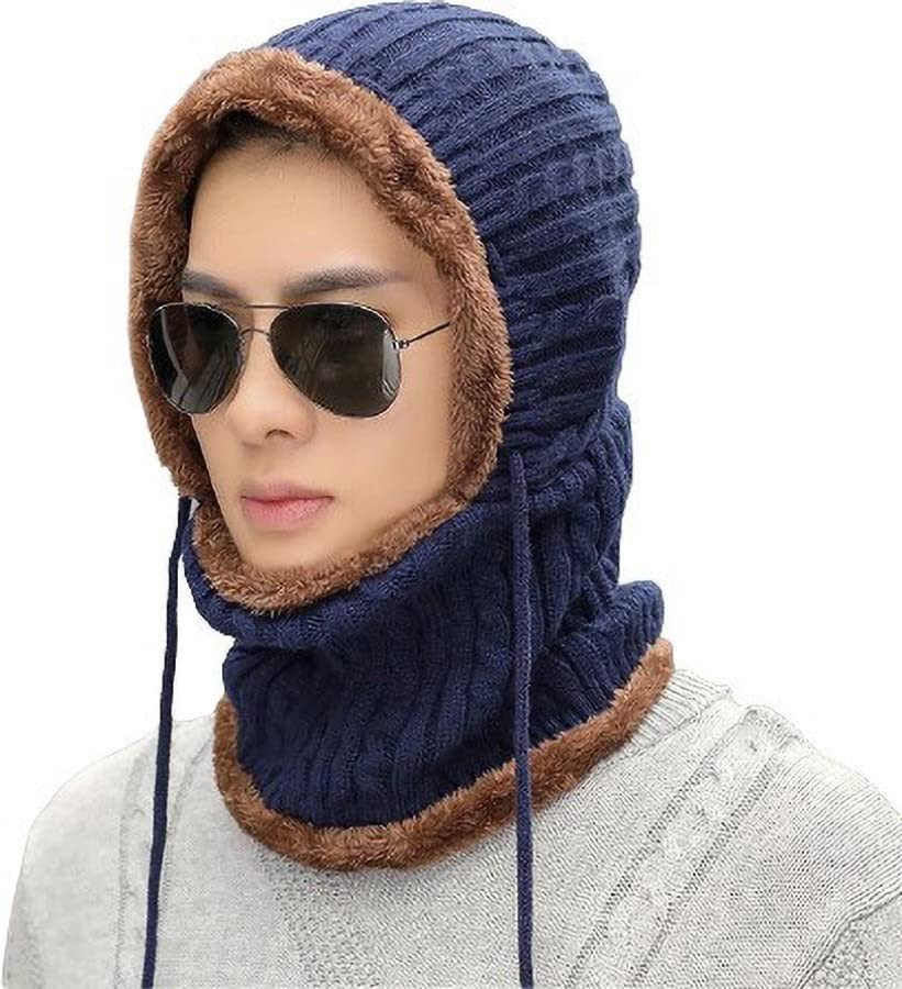 TopiBaaz Winter Beanie Monkey Cap Hood for Women | Stretchable Skull Soft Combined Scarf with Drawstring Multi Use Woolen Balaclava Neck Warmer Scarf Casual Cap Hat for Men & Women | Freesize-picture-31
