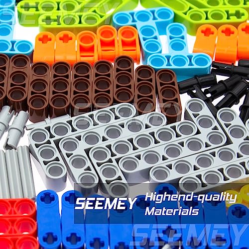 Image of SEEMEY 430Pcs Beams-Pins-axle- Panel Parts Set Compatible LEGO-Technic