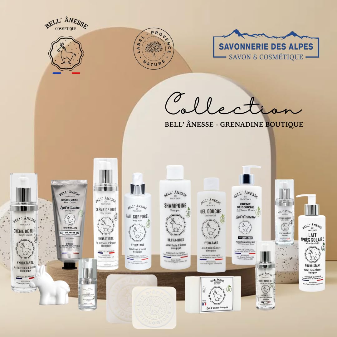 Bell Ânesse Provence Lait Après-Soleil au Lait d’Ânesse Bio – Soin Apaisant & Hydratant – Peaux Sensibles – Lot de 2 – Made in France