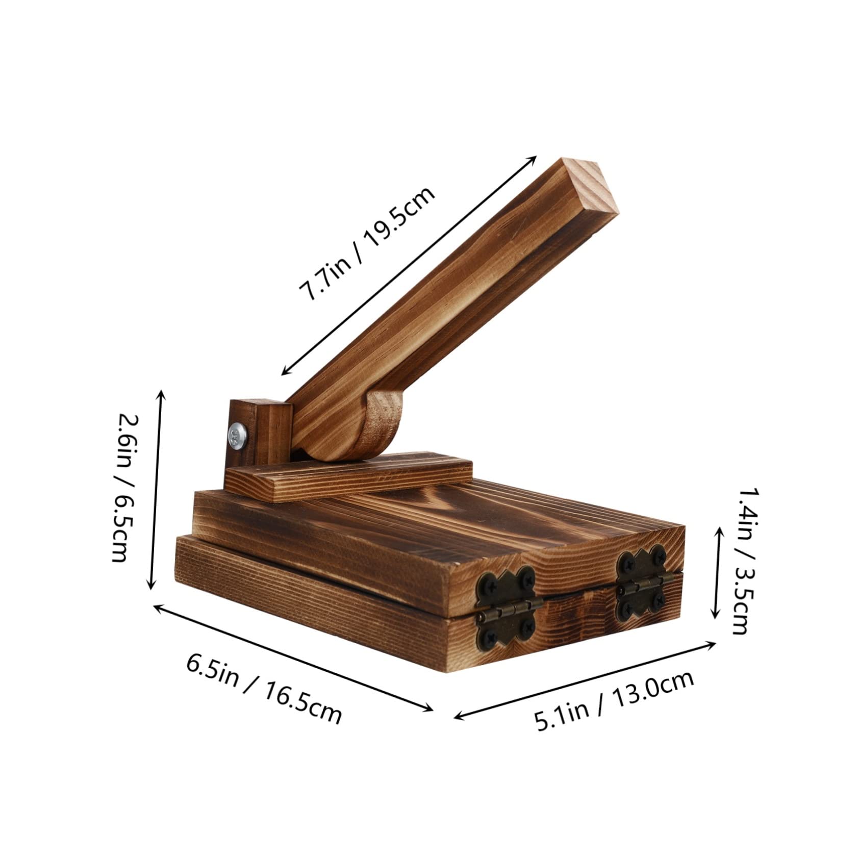 VOSAREA Heavy Duty Wooden Tortilla Press Maker - Traditional Wood Dough Presser for Homemade Tortillas - and Dumplings Kitchen Essential Tortilla Press Tool