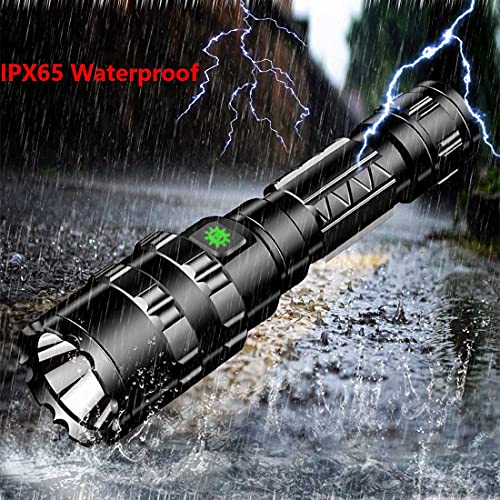 Tactical Flashlight 3000 High Lumens,5 Modes Waterproof 2 in 1 L2 LED Weapon Gear Light with Picatinny Rail Mount and Remote Pressure Switch,Rechargeable 18650 Battery and Hexagon Screwdriver,for AR15 - Thumbnail 5