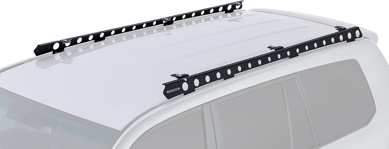 Rhino-Rack Backbone Compatible with 2008-2021 Toyota Landcruiser, Powder Coated Stainless Steel Mounting System for Adding a Pioneer Platform, Black (RLTB1)
