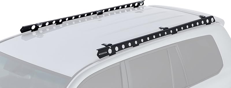 Rhino-Rack Backbone Compatible with 2008-2021 Toyota Landcruiser, Powder Coated Stainless Steel Mounting System for Adding a Pioneer Platform, Black (RLTB1)