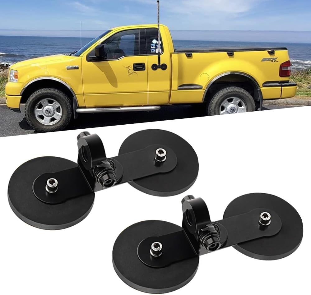 Magnetic Base LED Light Bar Mounting Brackets Windshield Powerful Mount Bracket Sucker Holder Roof Off Road Holder for LED Work LED Pods Light Straight Curved Quad Row LED Light 2PCS