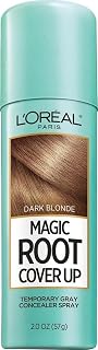 Magic Root Cover Up Gray Hair Spray, 100% Gray Hair Coverage with Buildable, Lightweight, Transfer-Resistant, and Temporary Formula, Ammonia-Free, Dark Blonde, 2 oz (1 Count)