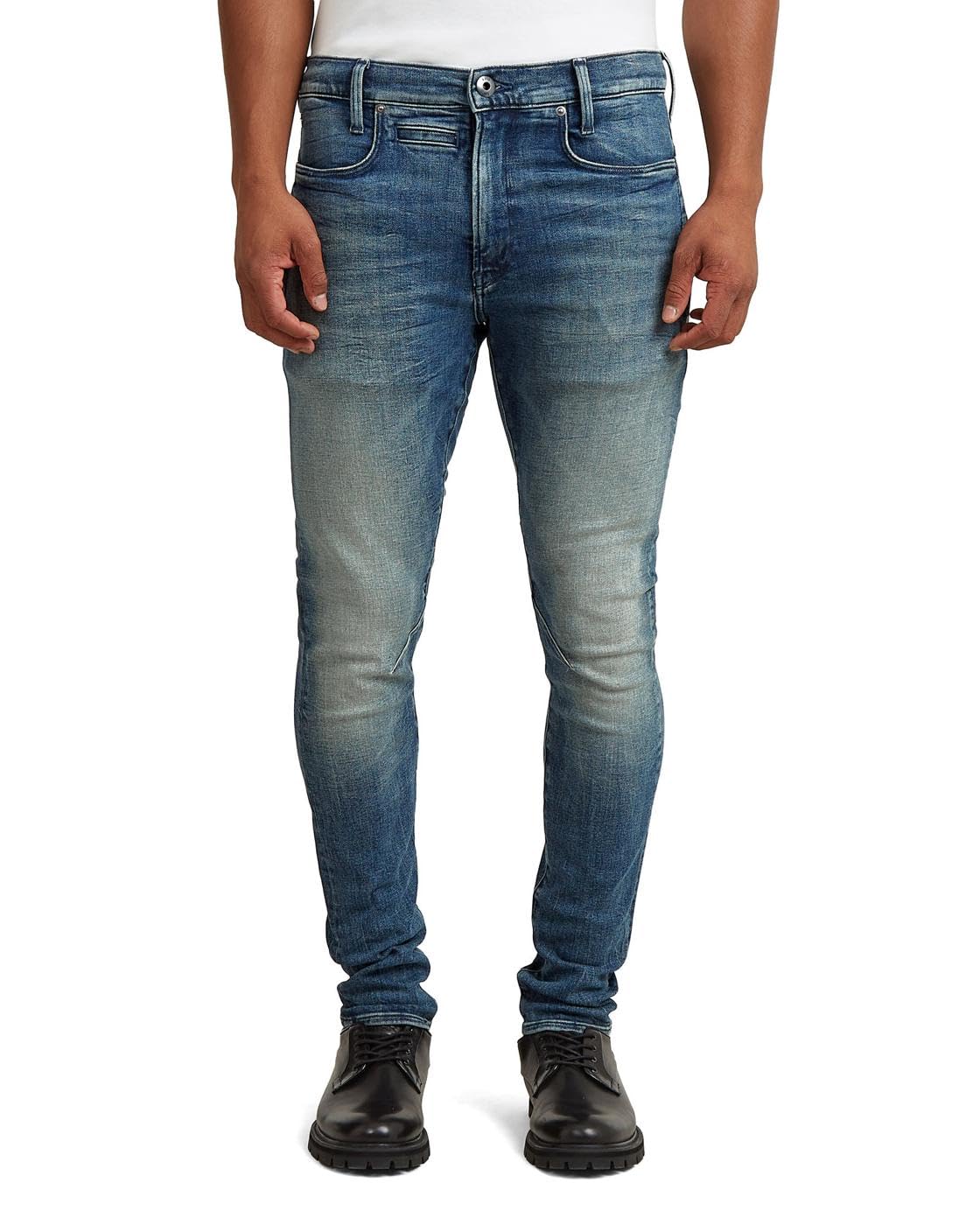 G-STAR Men's D-STAQ 3D Slim Jeans, Blue, 35 W/32 L
