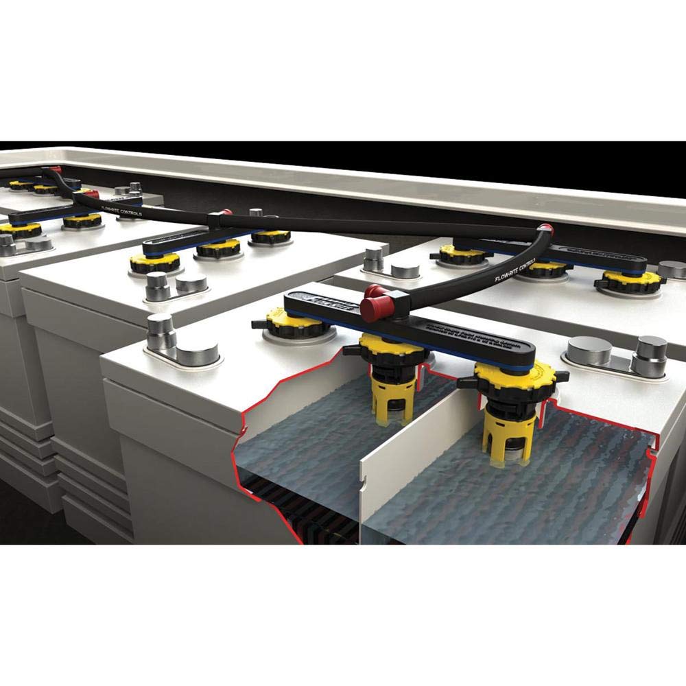 Flow-Rite Controls On-Board Battery Watering Systems, 48-Volt Kit for Six 8-Volt Batteries