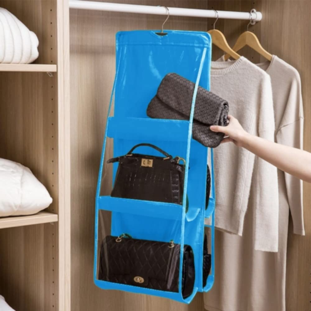 Zebricolo Geldbörsen-Organizer Für Schrank – 34x32x122 Cm, Mit 18 Kg Tragkraft, Transparente Fächer