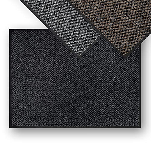 DILUMA | Paillasson Lupo - Tapis d'entrée Durable et Robuste (Coton et Caoutchouc), Taille:60 x 90 cm, Couleur:Anthracite Cover