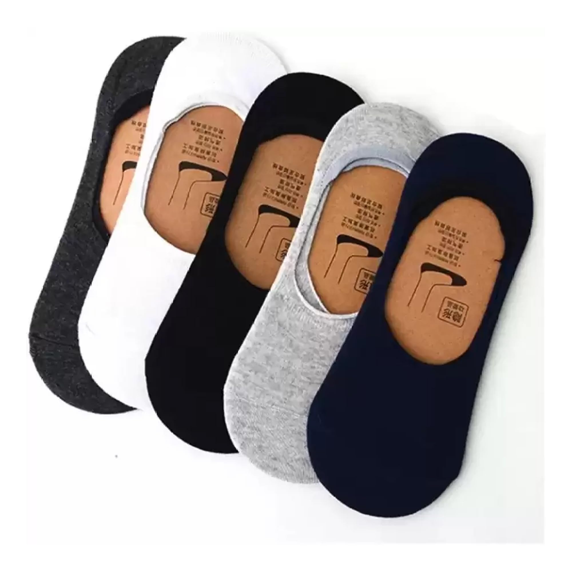 Men & Women Solid Peds/Footie/No-Show (Pack of 5)-image-23