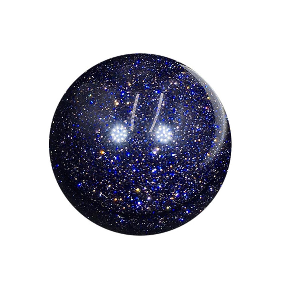 KCDFDVJFBM Blue Sandstone Crystal Sphere,Polished Crafts, Gemstones Ball Sculpture Figurine,Feng Shui Home Office Decor,35mm