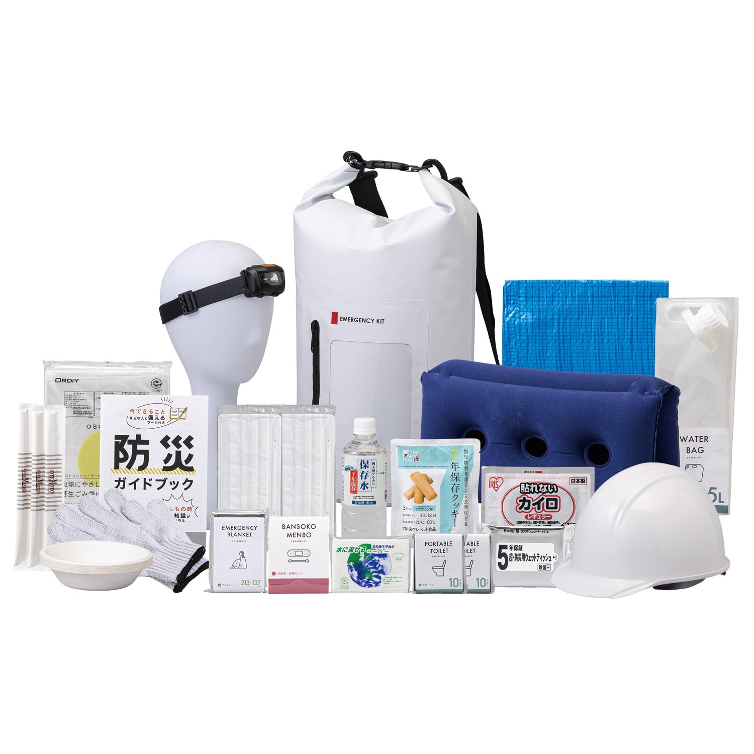 Amazon.co.jp: 岸田産業 防災セット 緊急防災24点セット（1500E) 防災 