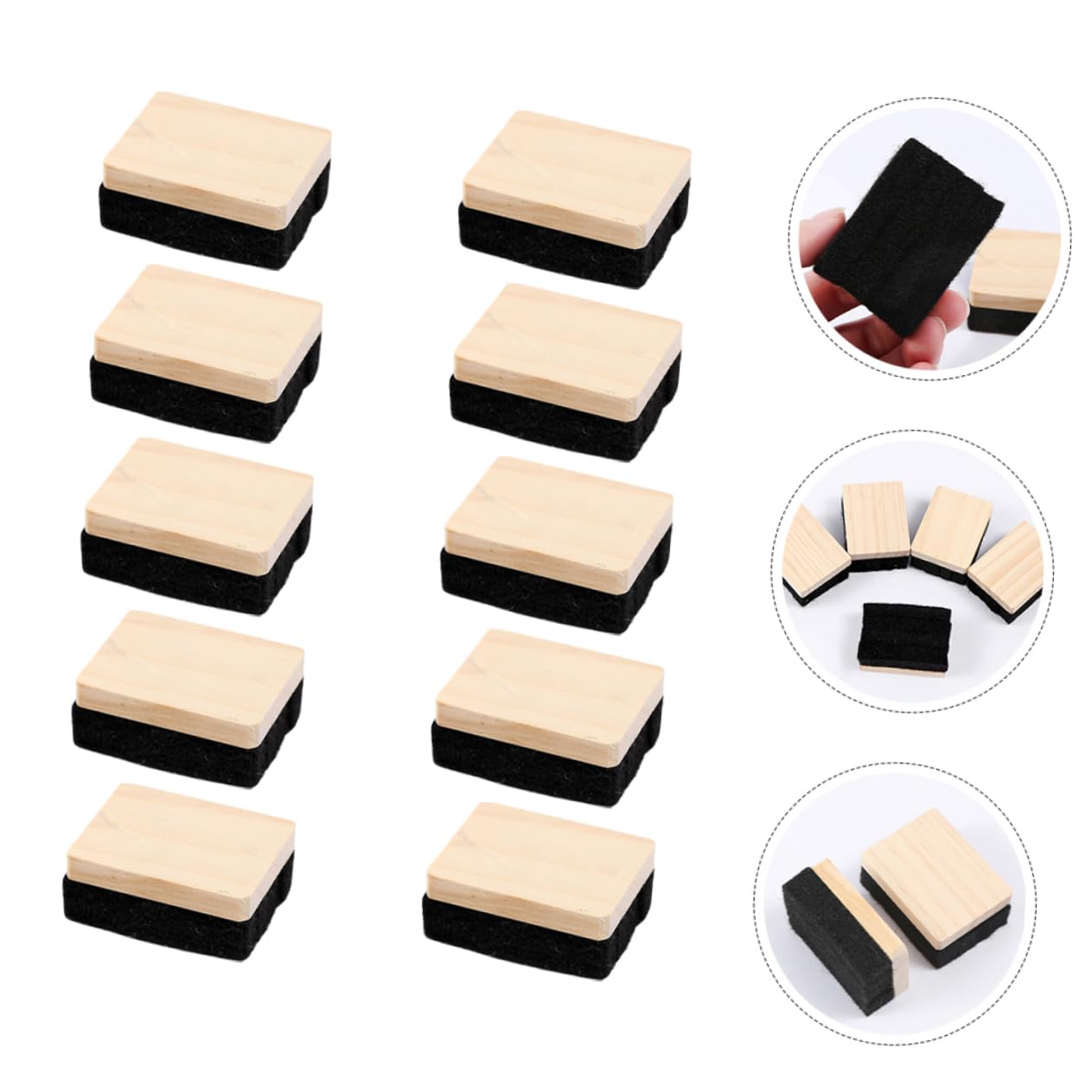 ARTIBETTER 3 Set Gomma Mini Cancellini Per Lavagna Bianco Lavagne Spolverino Di Gesso Bollettino Gomme Da Cancellare Cancellino Per Lavagna Board Bianca Asse Nero Piccolo Provato 10 Pezzi * 3