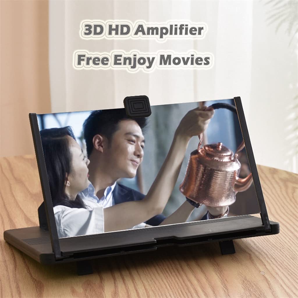 12-Zoll-3D-Handy-Bildschirmlupe Videoverstärkerständer Filmspiellupe Universeller Faltbarer Schreibtischhalter