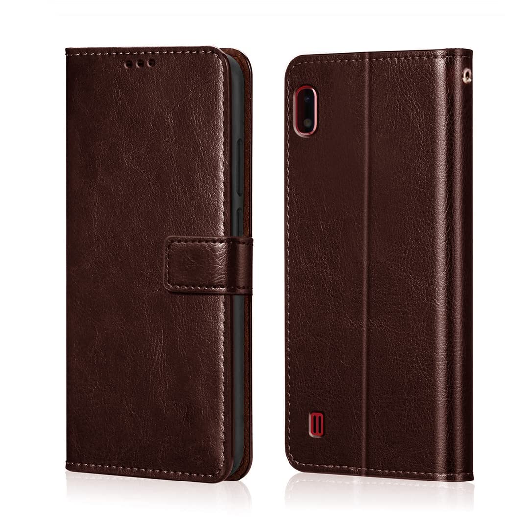 WOW IMAGINE Shock Proof Flip Cover Back Case Cover for Samsung Galaxy A10 (Flexible | Leather Finish | Card Pockets Wallet & Stand | Chestnut Brown) (B07PZJZ4BL) Amazon Price History, Amazon Price Tracker