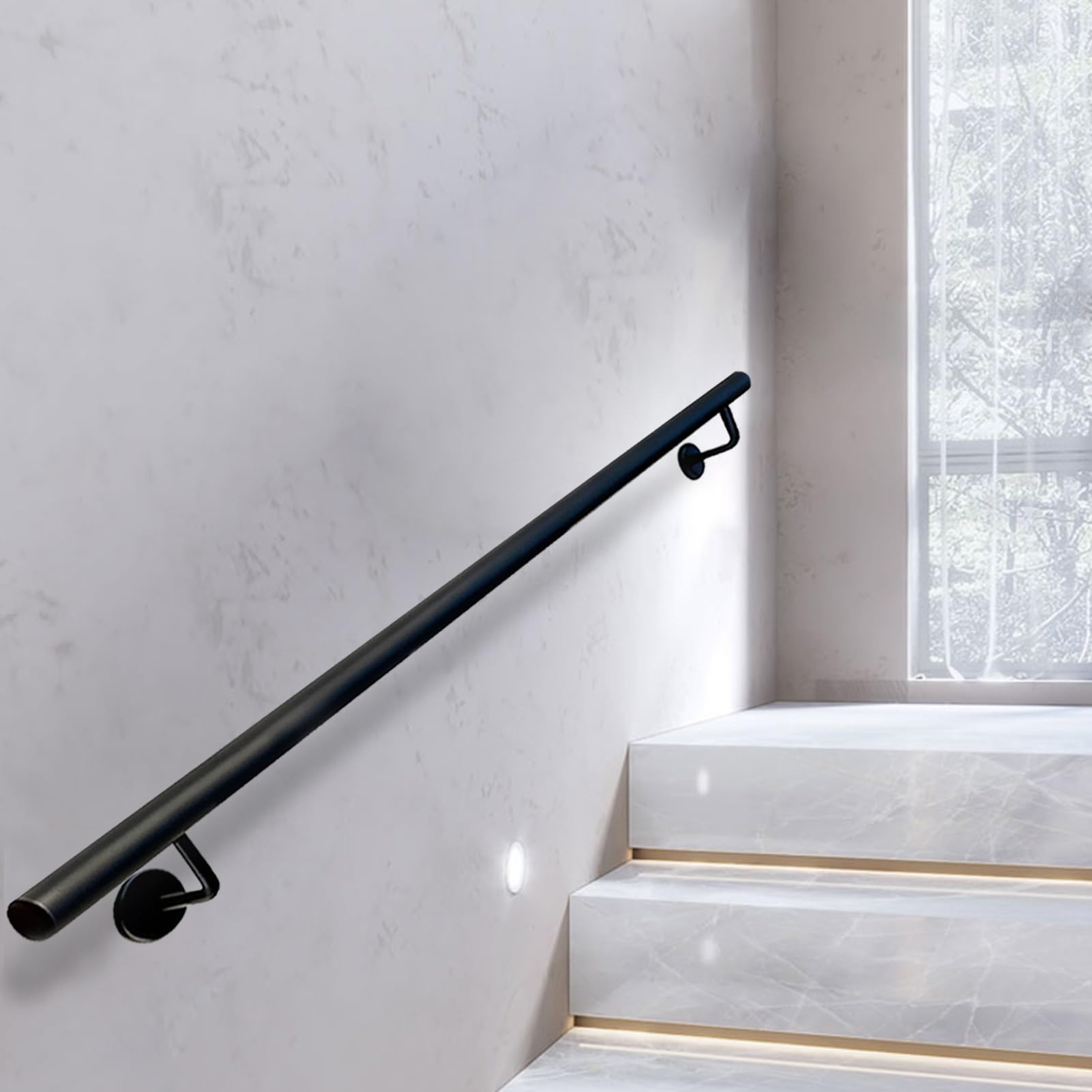 Barre d'appui murale 510cm pour éviter les chutes dans les escaliers intérieurs et extérieurs
