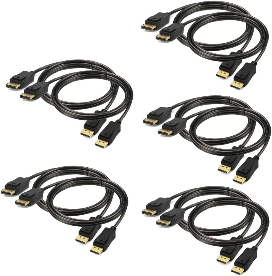 DisplayPort to Displayport Cable 6 feet 10-Pack