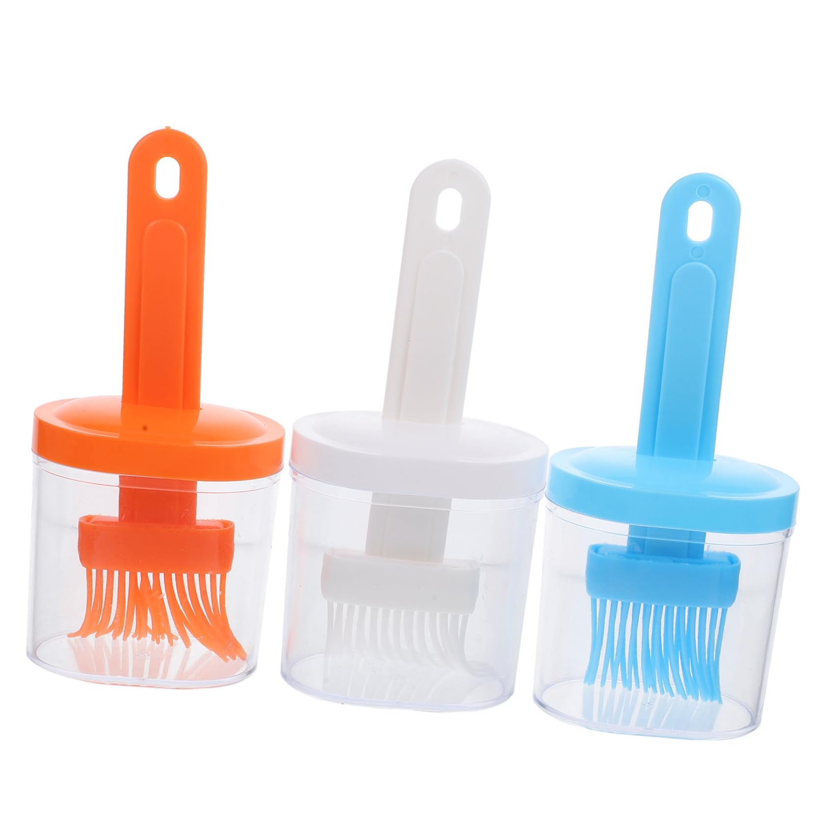 OFFSCH Silicone Basting Brush for Bbq 3pc Set Bottle Cover and Base Easy to Clean Non-slip Handle