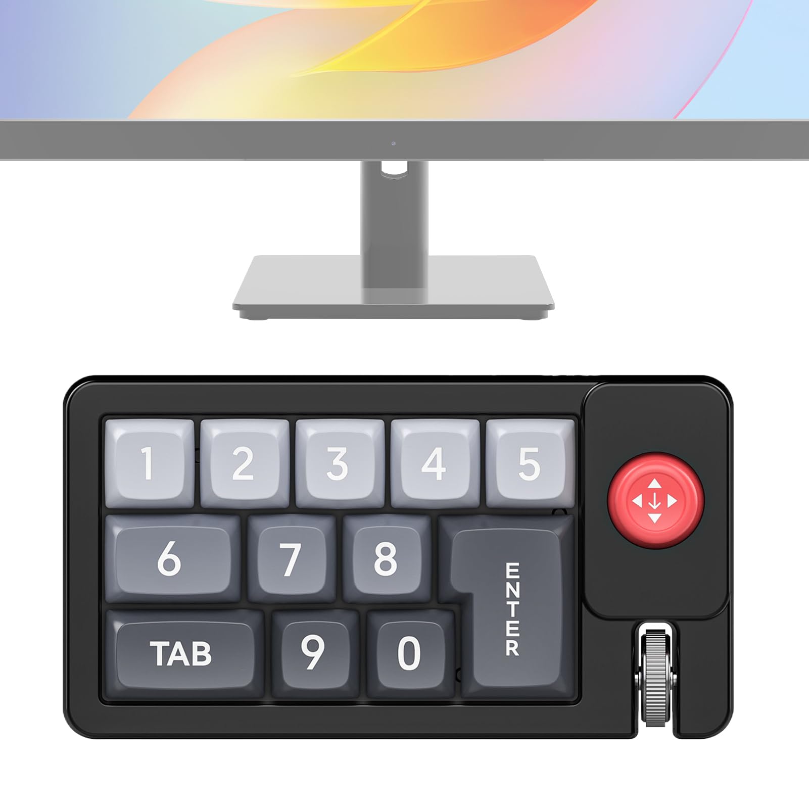 Clavier Mécanique - Clavier Mécanique avec Rétroéclairage RGB,Pavé Numérique À Une Main avec Joystick Interchangeable À Chaud pour Dactylographie Production Musicale Trading Configuration Et