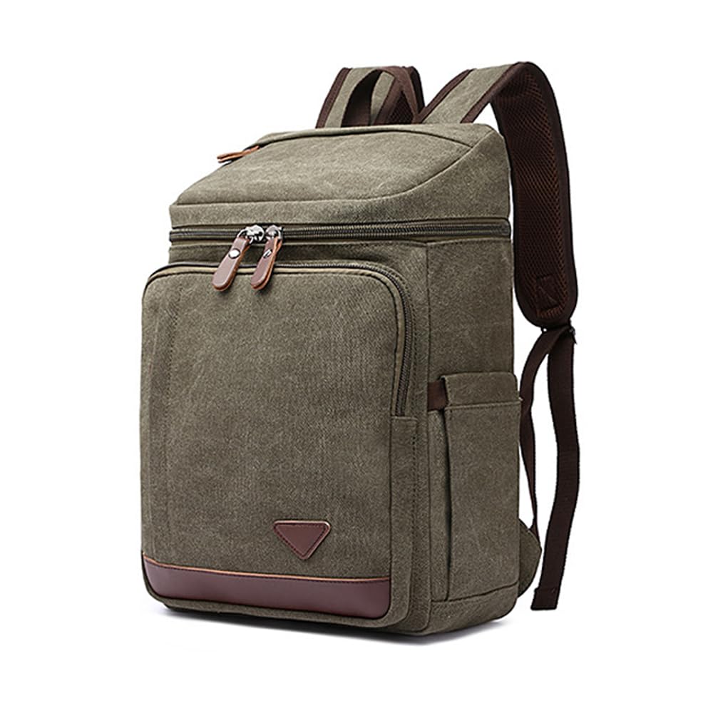XINYASEE Mochila de Lona Vintage, Ligera Casual, Portátil, Escolar, Viaje,Hombres Mujeres Vintage Portátil Mochila Universitaria Mochilas Casual para Trabajo Senderismo Camping