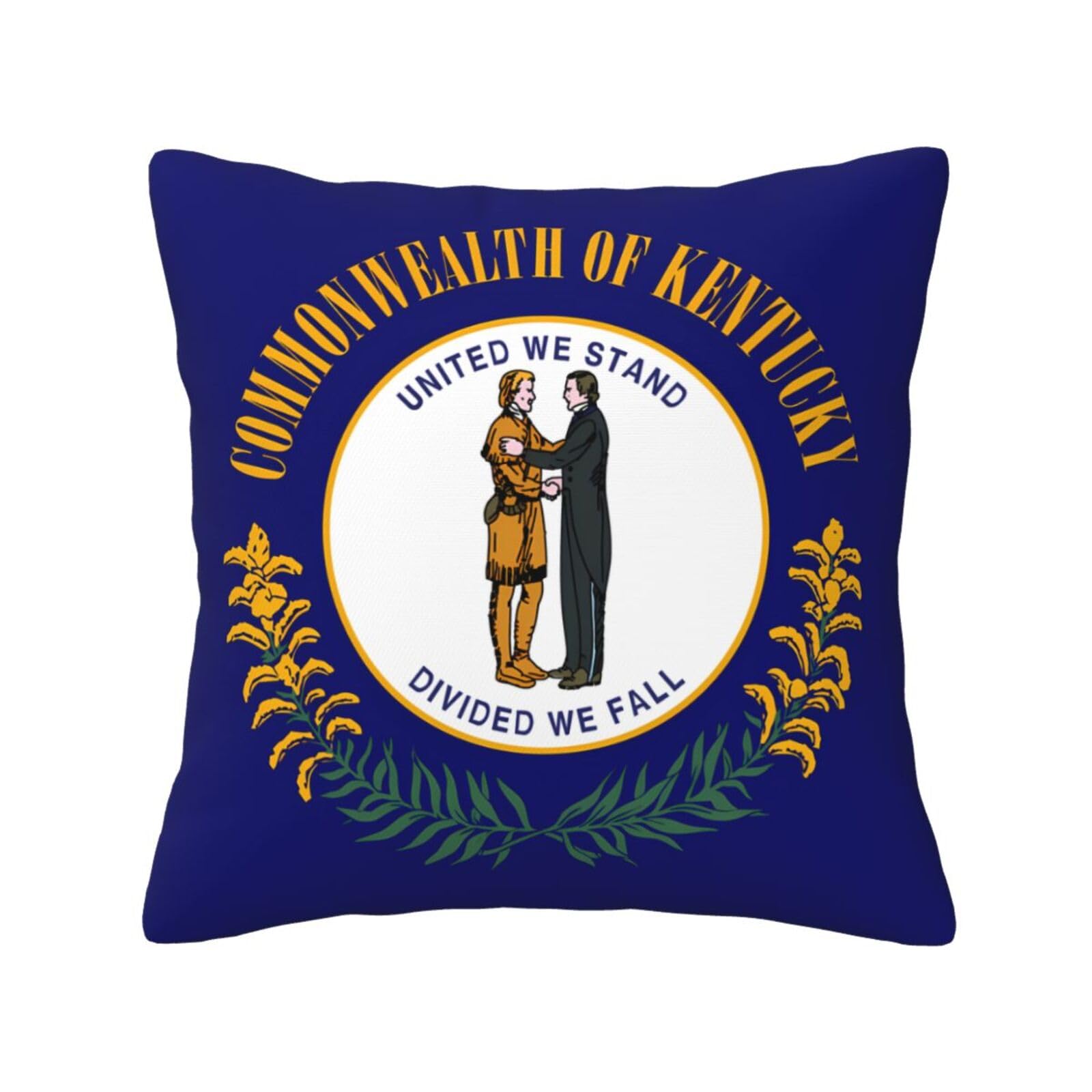 SXZVVBN Kentucky State FlagDecorative Square Sofa Cushion Covers