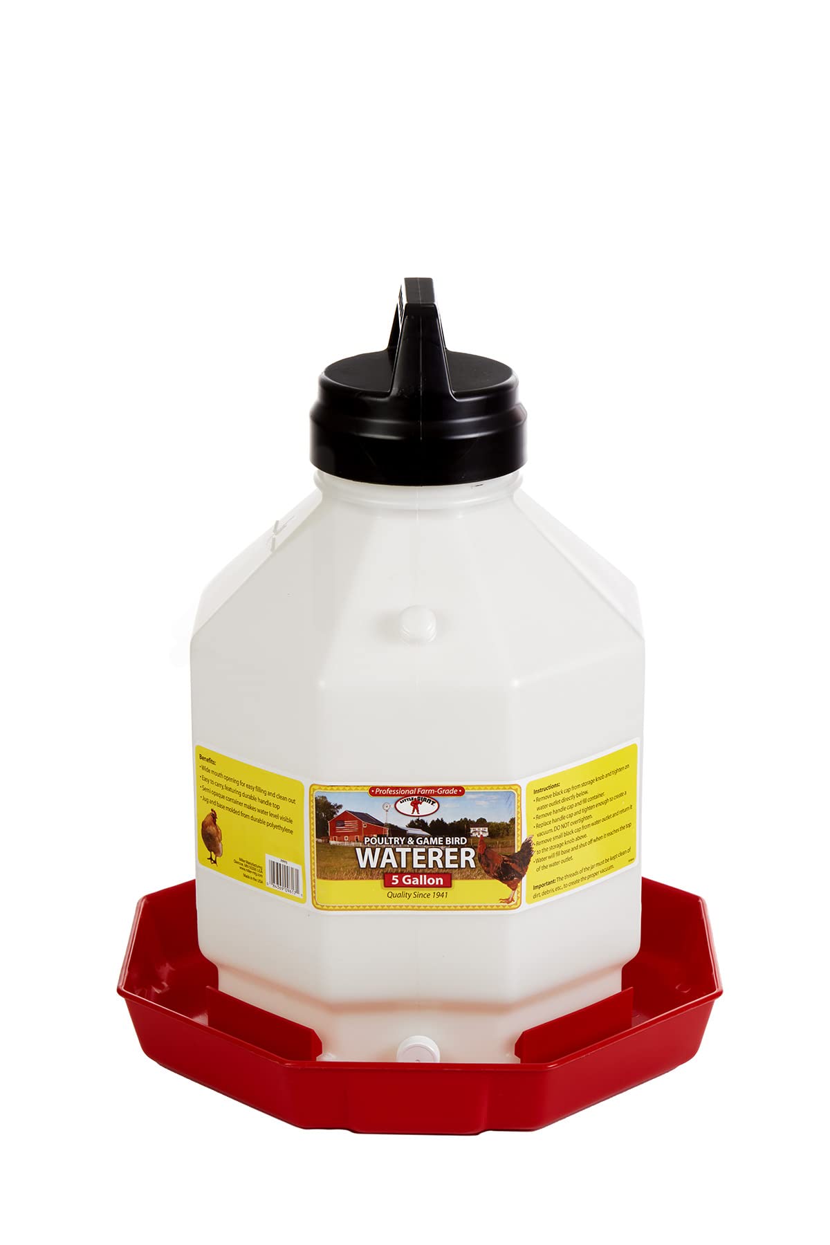 Little Giant Plastic Poultry Waterer 5 Gallon