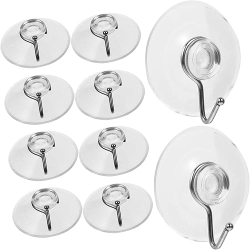 MARMERDO Gancho de pared con ventosa para colgar en la pared, gancho para colgar al vacío, sin rastro, ganchos de ventosa para ducha, hogar, gancho