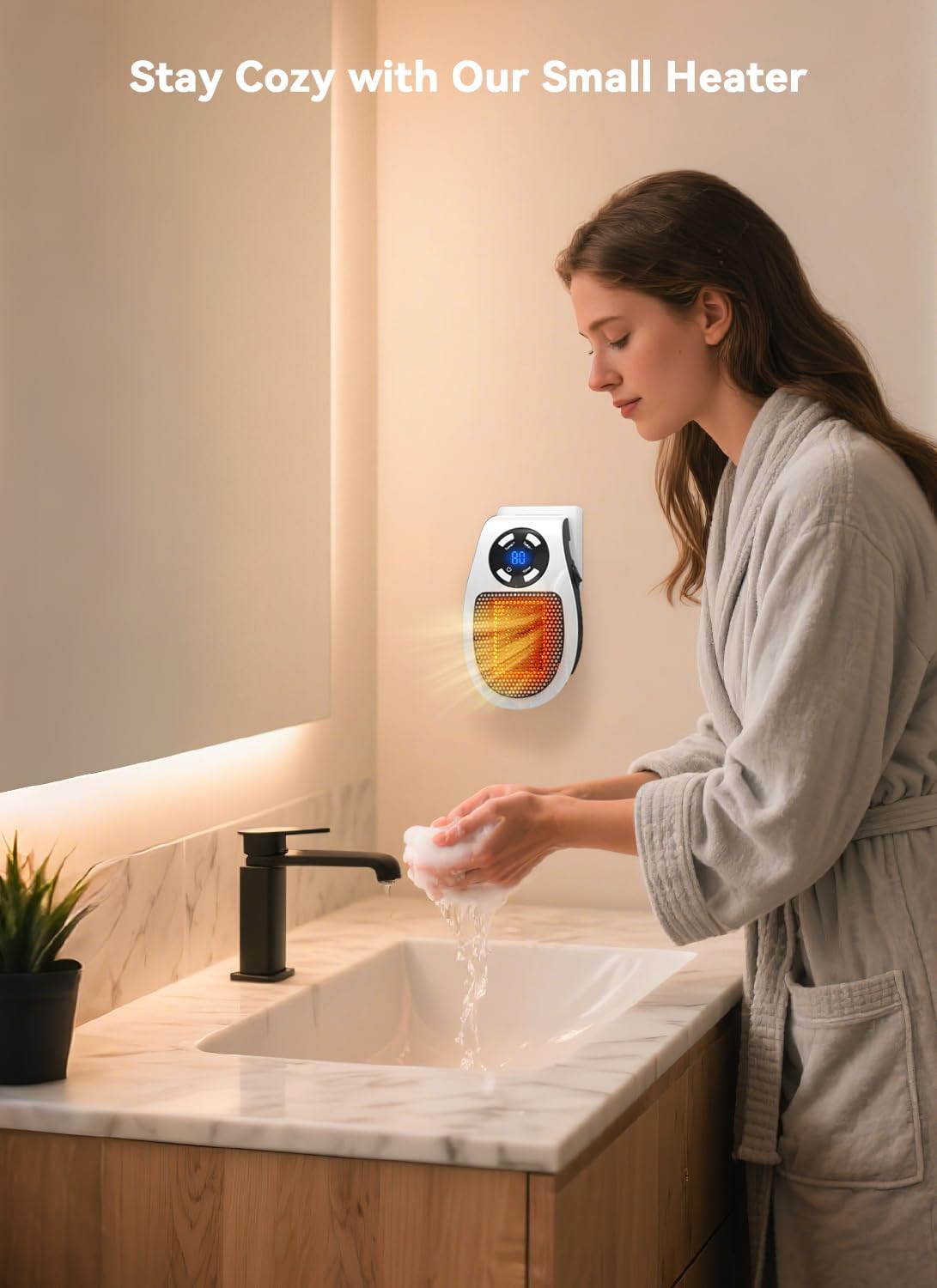 Stay Warm Anywhere: Brightown 450W Portable Wall Plug-In Heater Review