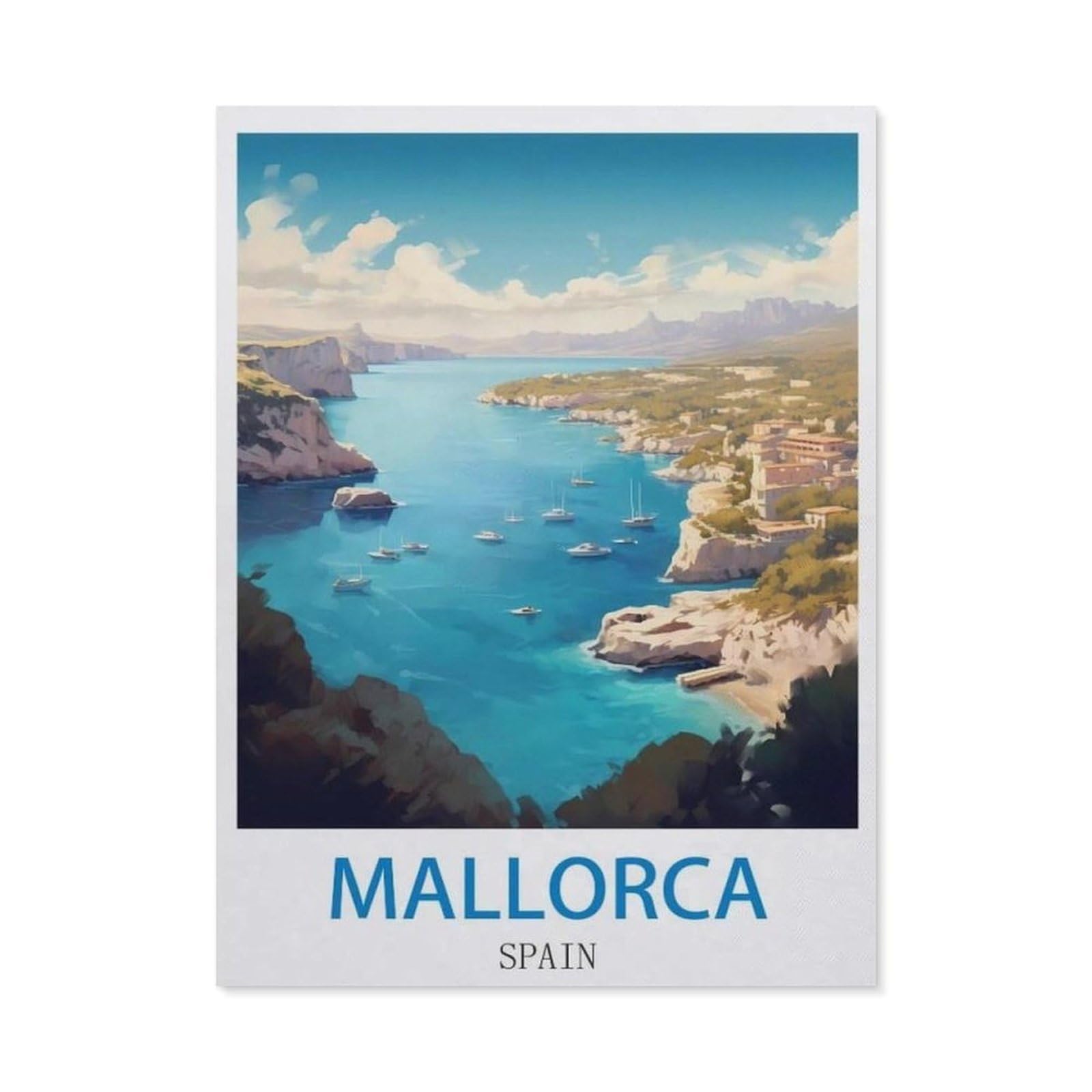 BEAYODKP 5D Diamond Painting Set for Adults and Children，Mallorca Spain