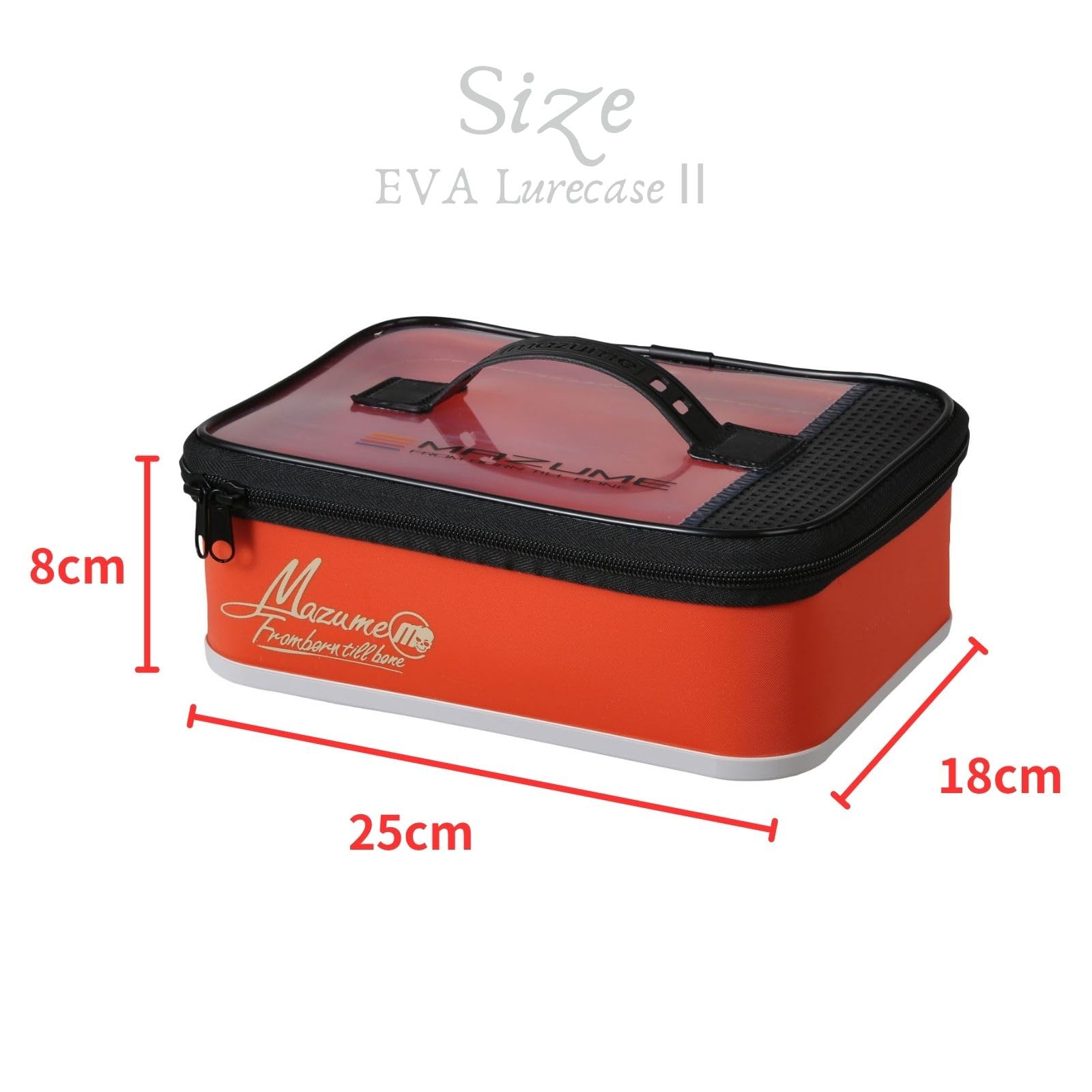 Amazon | mazume EVA ルアーケース II MZBK-886 オレンジ 縦18×横25×高