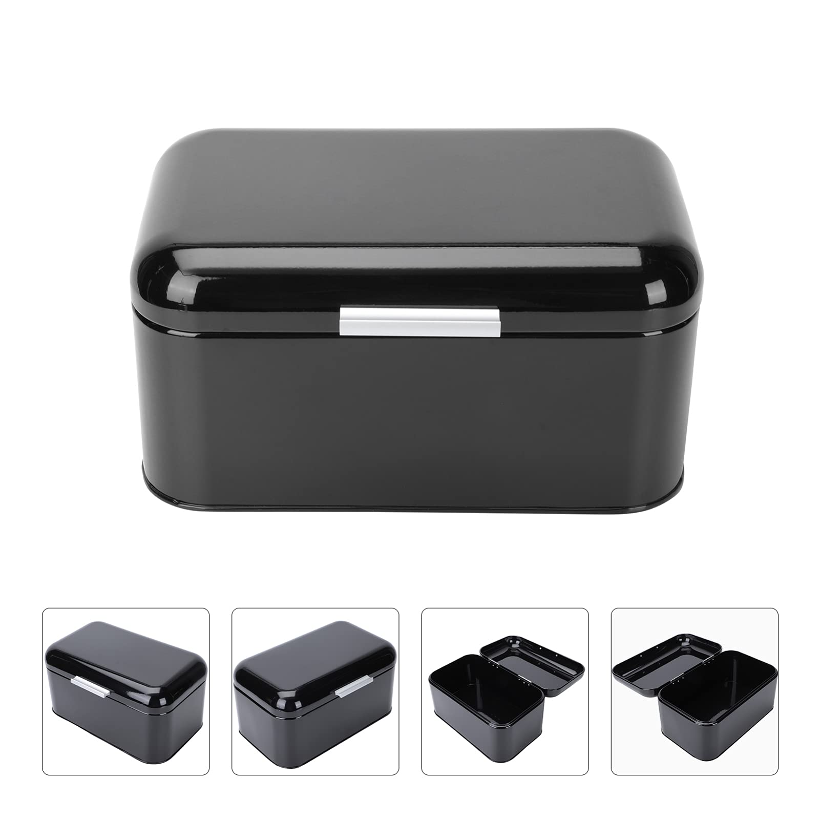 ABOOFAN Tarro De Almacenamiento Tipo Caja De Pan Metálica Para Cocina Organizador De Pan