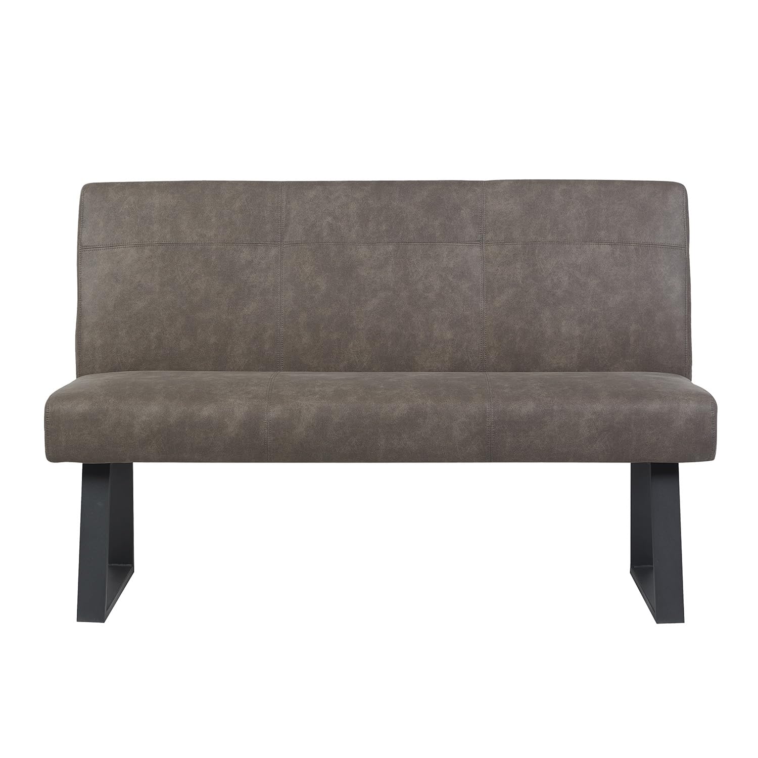 DUBI Möbel Sitzbank Joyce – Federkernpolsterung, 140 cm Taupe