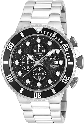 Invicta 18906 Pro Diver reloj plateado de cuarzo japonés con pantalla analógica para hombre