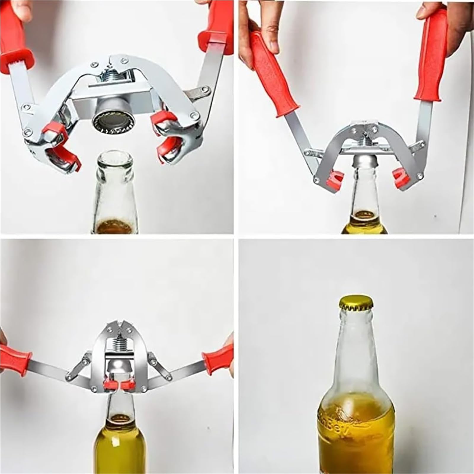 Taponadora manual de botellas de cerveza, herramienta selladora de corona de doble palanca para elaboración casera, uso en cocina, máquina tapadora de cerveza casera eficiente y fácil de operar