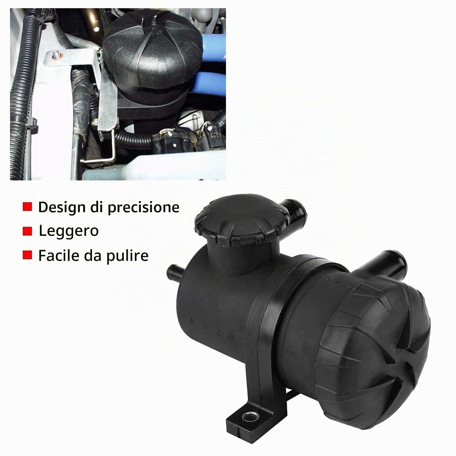 Separatore olio-aria per auto, 3931030955 Separatore olio-aria universale Raccogli olio Cotone filtrante Adatto per la ventilazione del basamento