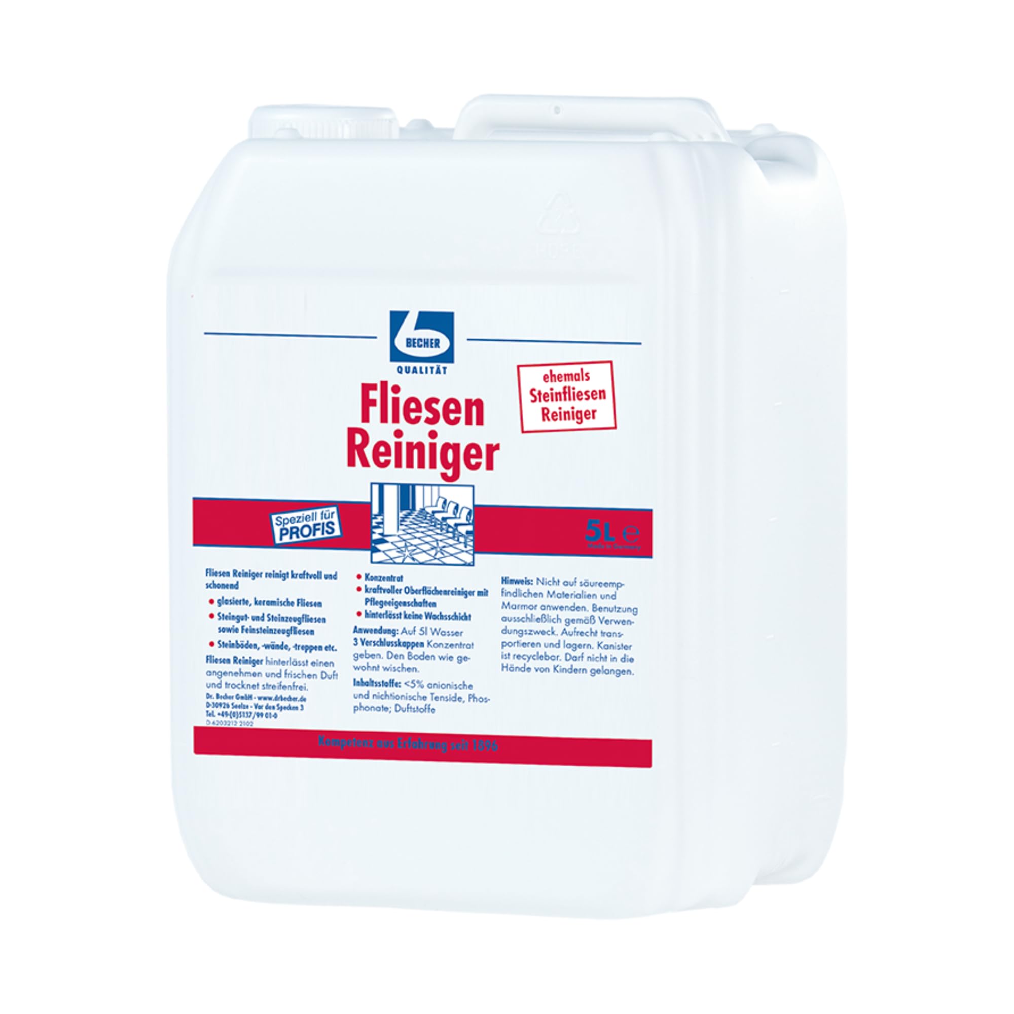 Fliesen Reiniger - B0054M1BA2 | Kanister (5 l)