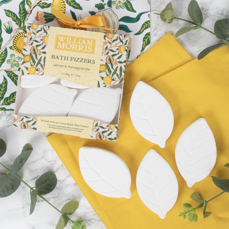 The Leonardo Collection William Morris Fruits Bath Fizzers for Women & Men, White, 1 count (Pack of 4) - Image 2