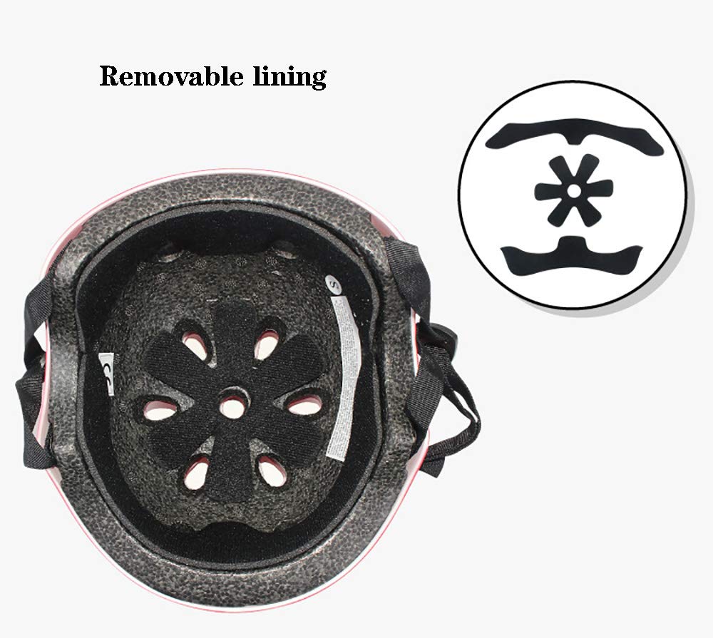 Casque Vélo Enfant Réglable Sets de Protection Enfant Casque Ajustable Coudières Genouillère Protège-Poignets Protections Sports Srotection Velo Skateboard Rollers Skate