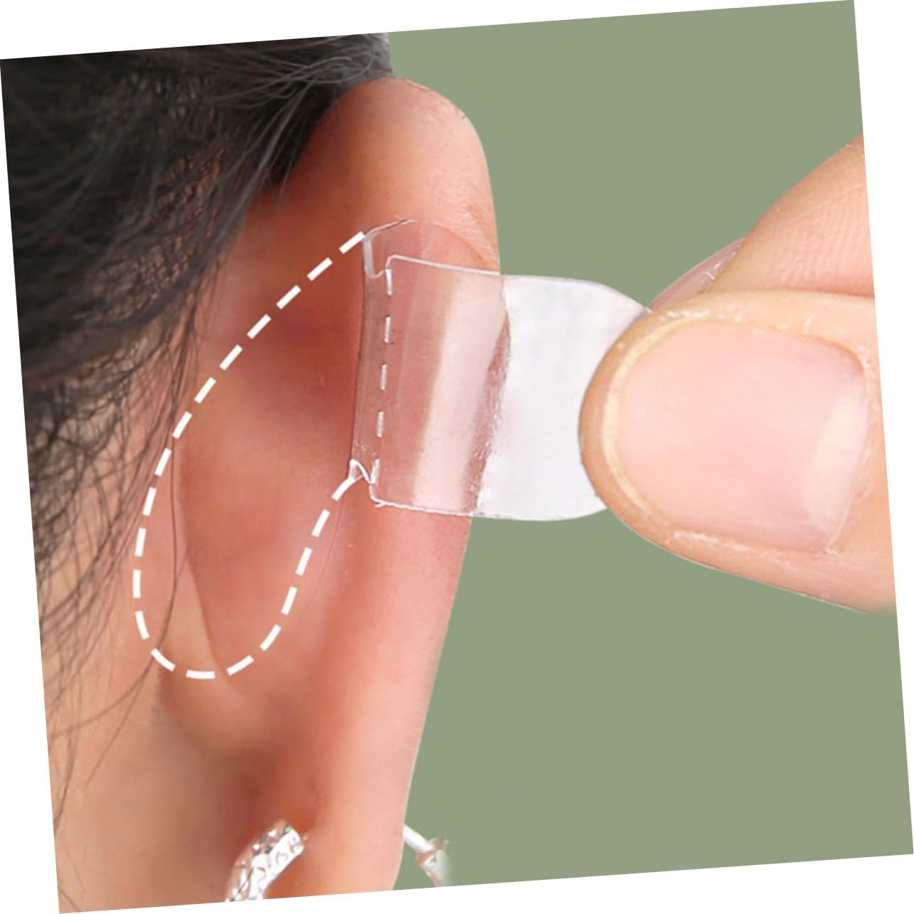 OUNONA 120Pcs for Protruding Ears Invisible Ear Correction Tape for Crafting Cosmetic Use Skin Friendly Adhesive for Comfortable Fit and Enhanced Ear Shape