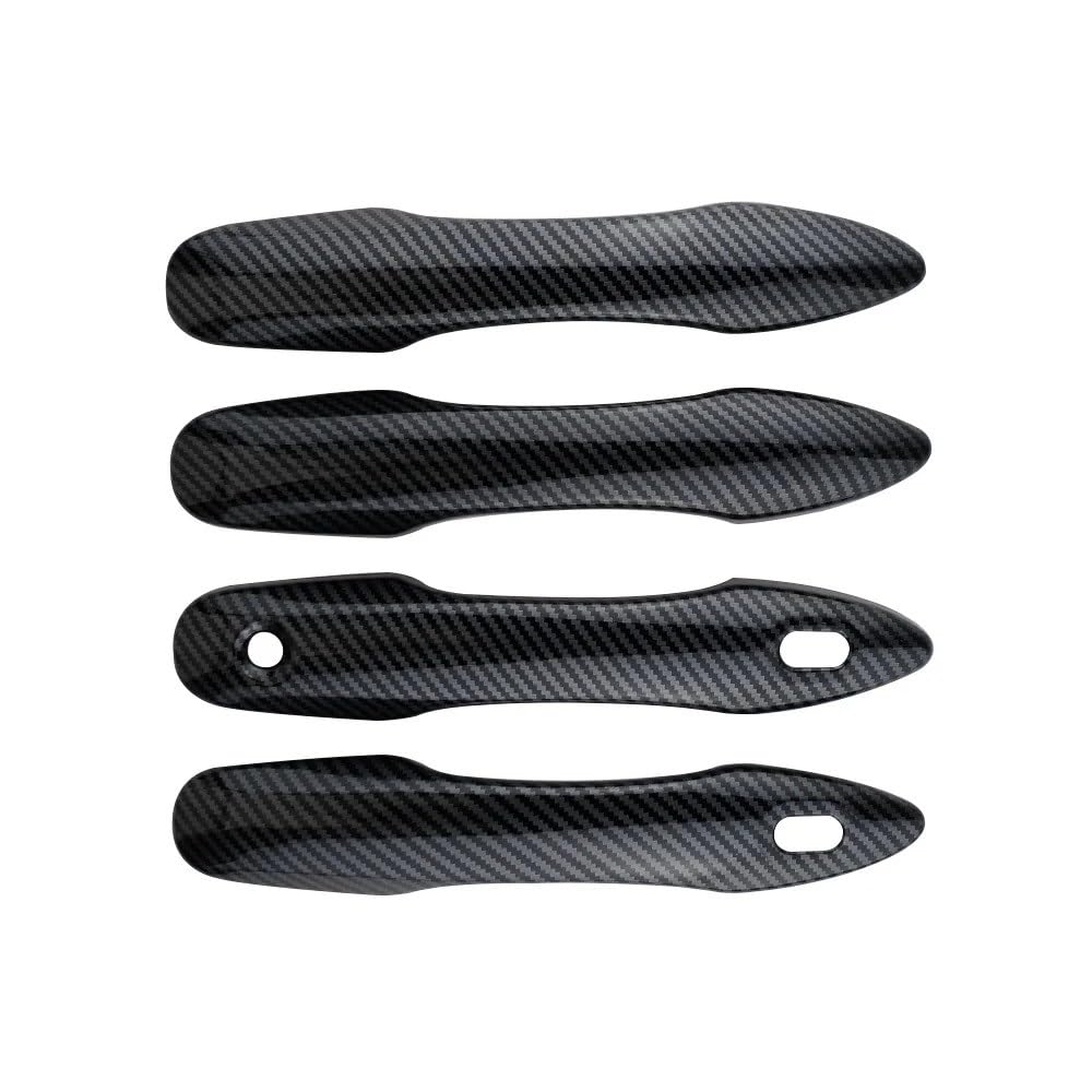 Hcpavext Carbon Fiber Door Handle Cover Decoration Sticker 4Pcs Trim Styling Exterior Accessories For Toyota Corolla For Cross Xg10 2021-2023 2024 (Carbon Fiber)