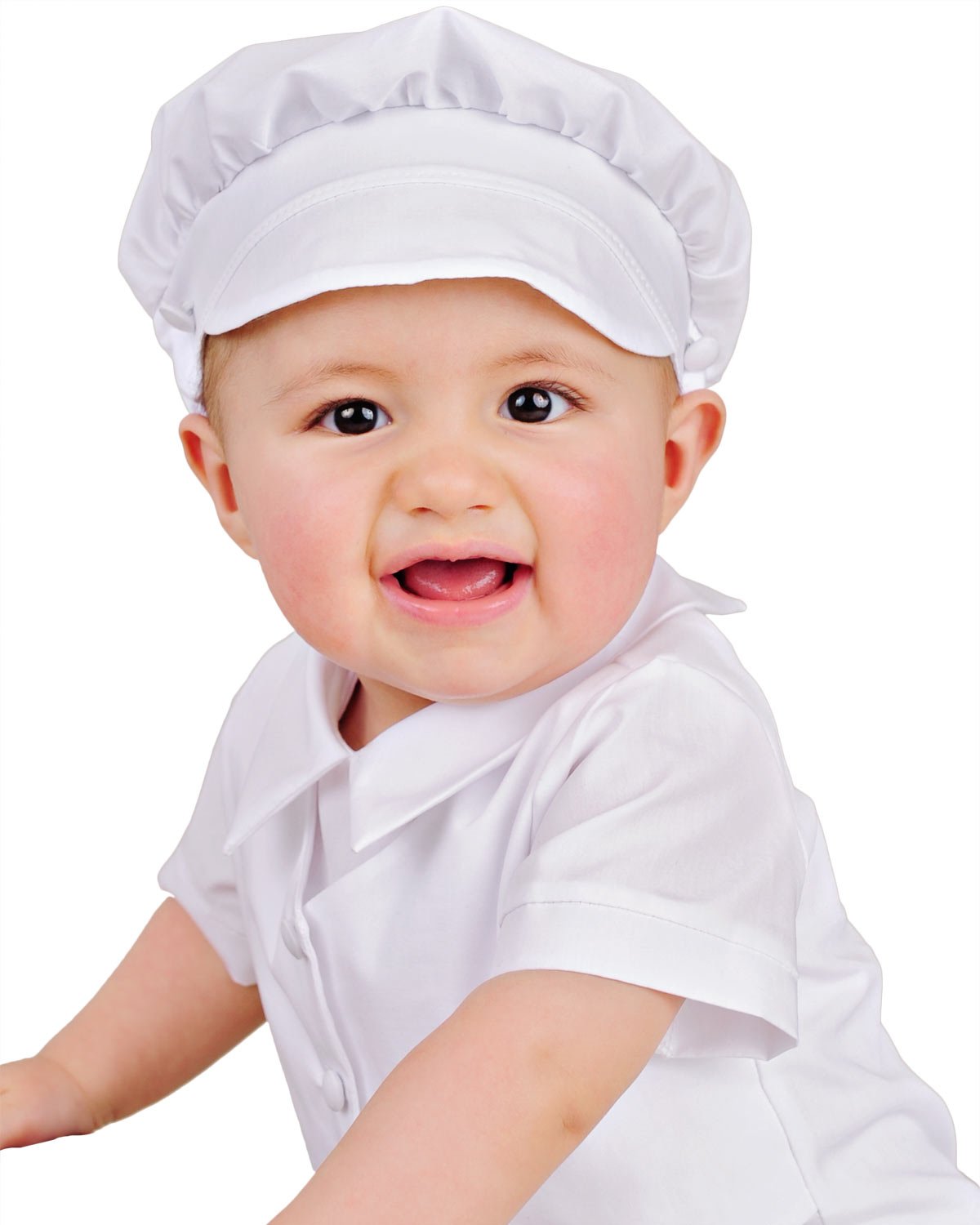 Lito Baby Boys White Cotton Romper Christening Easter Outfit 0-3M