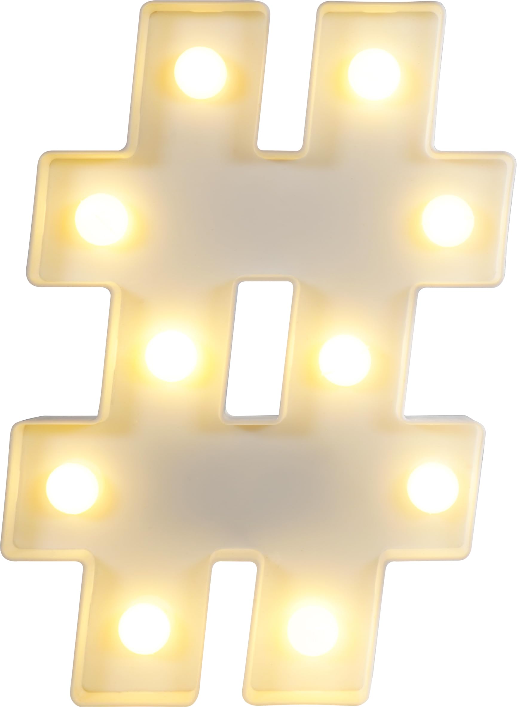 St Helens Home & Garden Battery Operated 3D LED Letter Light - Perfect for use as a Night Light or at Weddings and Parties (#)
